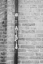 Rain pipe abstract by Lotti de Jong