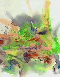 Levendig organisch abstract van Lori Ann Folz