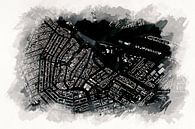 Kaart van Amsterdam Centrum van Aquarel Creative Design thumbnail
