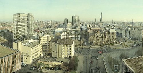 Skyline Dortmund gezeichnet