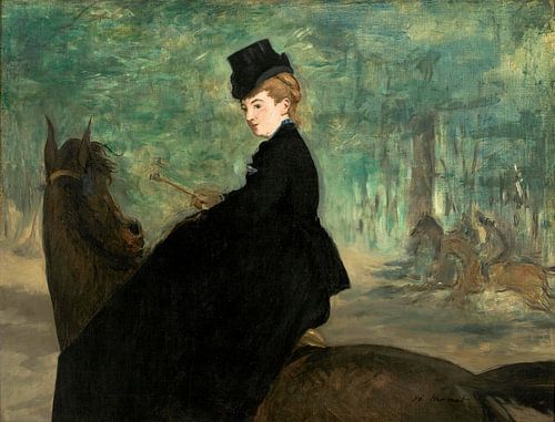 De Amazone - Portret van Marie Lefébure, Édouard Manet