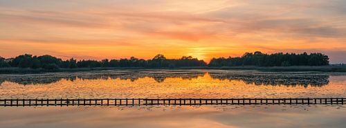 Panorama und Sonnenuntergang am Skaldmeer, Groningen von Henk Meijer Photography