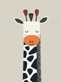 Cheerful Giraffe Children's Room Decor by Imagine