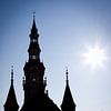 Laurentius kerk Heemskerk centrum tegenlicht van karen vleugel