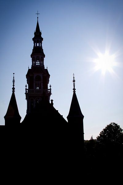 Laurentiuskirche Heemskerk Mitte Hintergrundbeleuchtung von karen vleugel