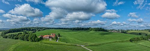 Drone panorama van Hommerich in Zuid-Limburg
