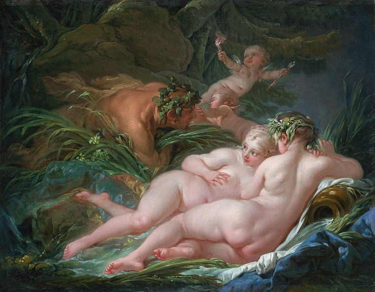 Pan und Syrix – François Boucher von 1000 Schilderijen