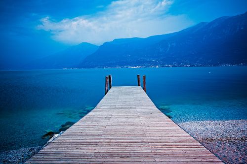 Lake Garda during the blue hour