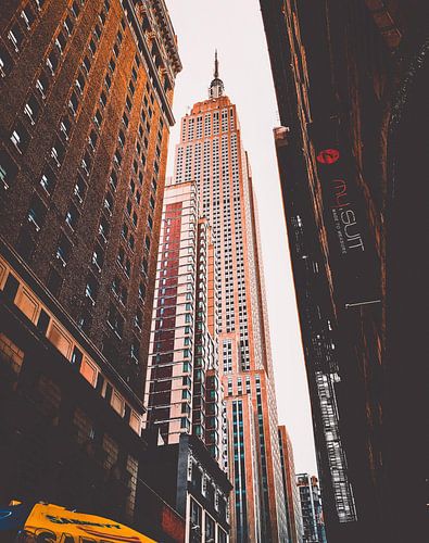 Empire State Straatbeeld, New York, VS