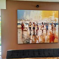 Klantfoto: Kust 10.9309 van ARTEO Schilderijen, als ArtFrame