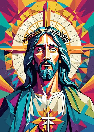 Redder met halo en kruisembleem