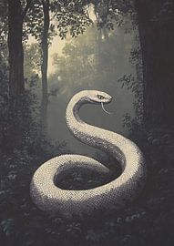 The majesty of the warrior: the snake as a symbol of strength by Niklas Maximilian