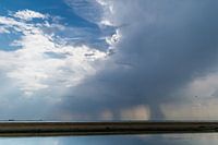 Regenfront boven Zeeland
