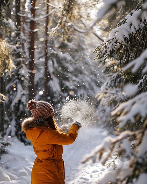 Avonturen in de winter van fernlichtsicht