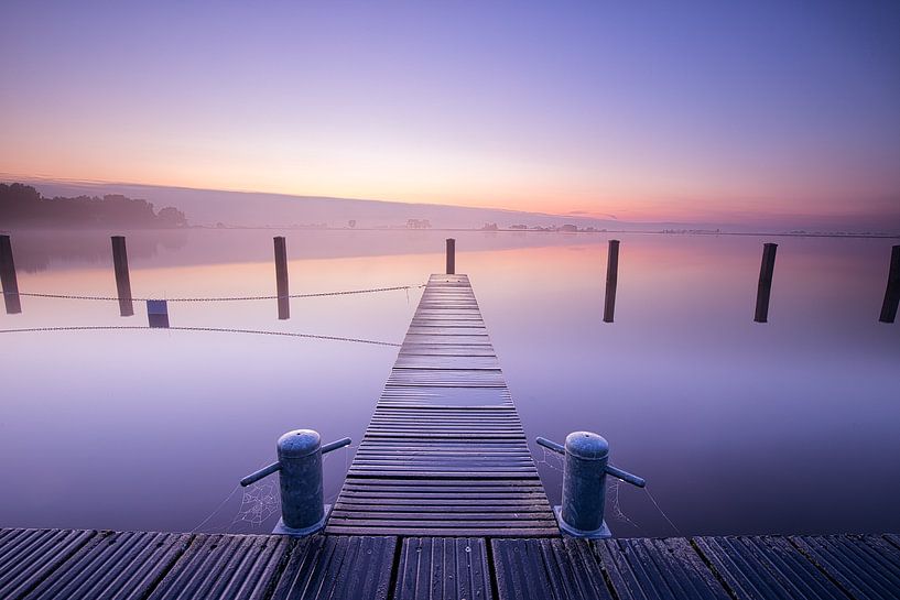 Scaffolding in the morning by Rudi van Drunen