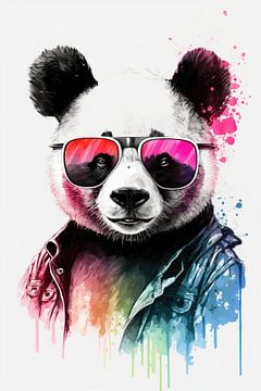 Panda beer van Poster Art Shop
