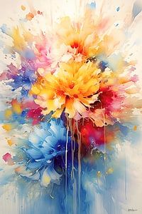 Abstraktes Bild einer Blume/Blumen.