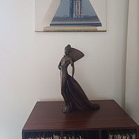 Klantfoto: Dikke Toren in Kader van de Zeelandbrug van Jan Jongejan, op canvas