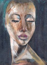 Portrait of an African woman by Pam du Pau