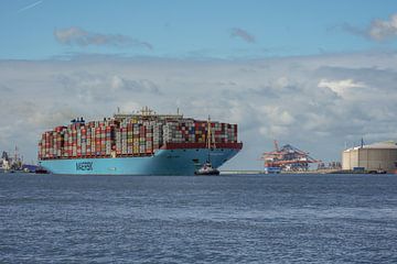 Containerschiff Marit Maersk. von Jaap van den Berg