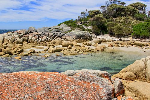La baie de feu en Tasmanie