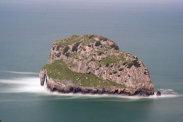 L'île d'Akatxa au large de la côte basque sur Detlef Hansmann Photography
