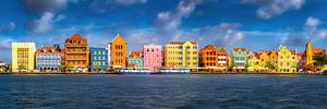 Die Stadt Willemstad auf der Insel Curacao in der Karibik.