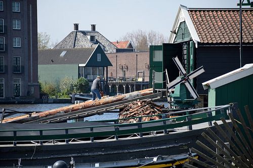 Werken in de zagerij