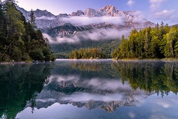 Autumn morning at the Eiibsee in Bavaria by Achim Thomae