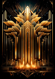 Art Deco Print Poster Wall Art Kunstdruck von Niklas Maximilian