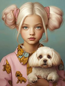 Das Mädchen und ihr Hund