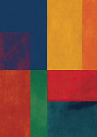 Composition en trame de couleurs avec mélange de textures sur Niklas Maximilian