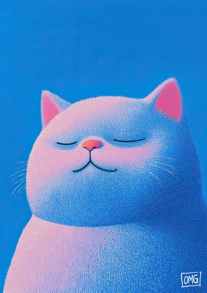 Katze | Flauschiger Träumer von OMG Art
