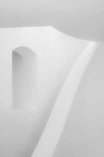 Nature morte abstraite, photo de l'intérieur d'une maison construite dans le style grec, en Turquie.