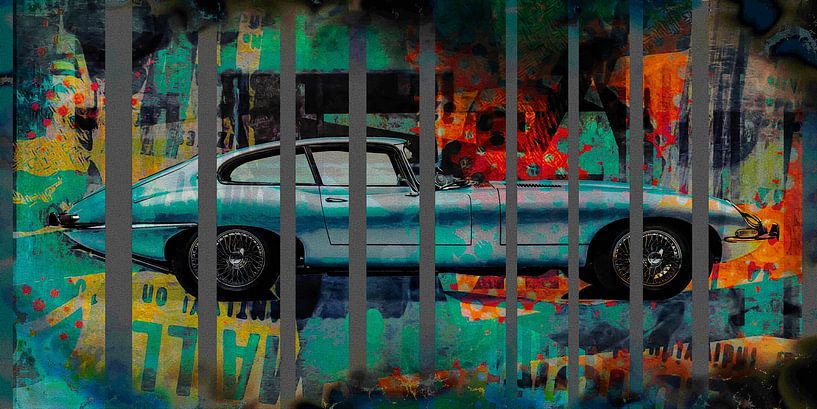 Abstract automotive - Jag E by Joost Hogervorst