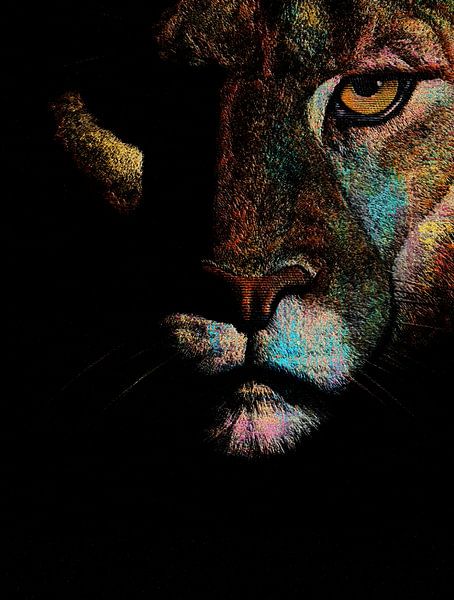 Radiant Darkness - Fearful Elegance Lioness by Ramy Salah Hefny