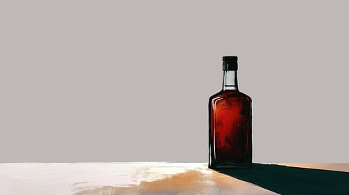 Gevulde fles - Minimalistische abstractie