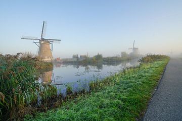 Een prachtige morgen bij Kinderdijk en zijn molens sur Dirk van Egmond