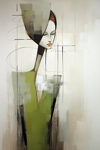 Abstract vrouwengezicht