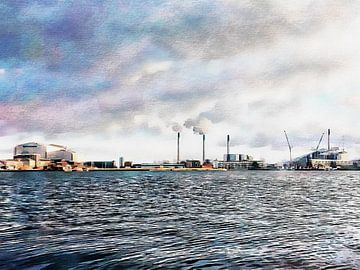 Harbour View Copenhagen by Dorothy Berry-Lound