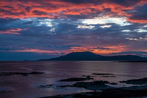 Sonnenuntergang an der Küste von Irland