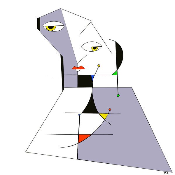Traurige Dame von Martin Groenhout