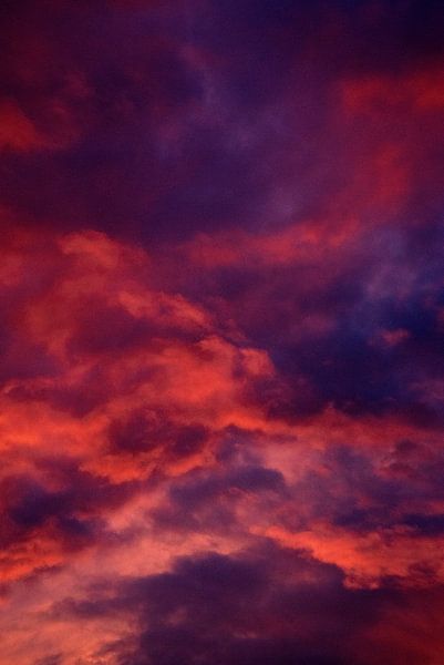Fiery clouds by Eva Overbeeke