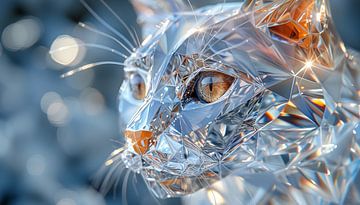 Katze aus Glas-Panorama von TheXclusive Art
