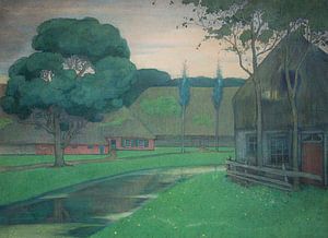 Simon Moulin, Landschaft in Drenthe, 1896