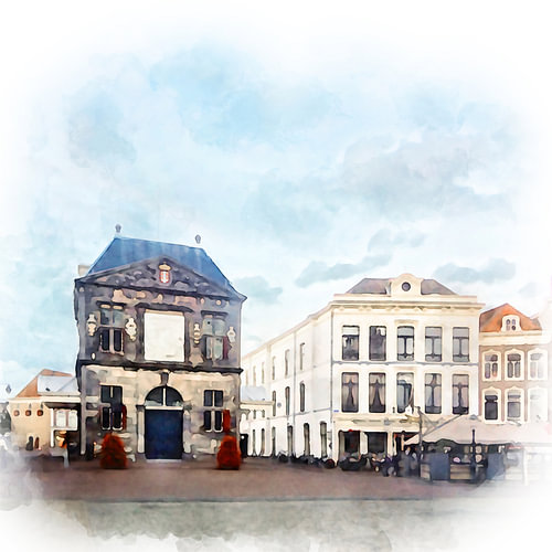 Goudse Waag in Gouda, Zuid-Holland