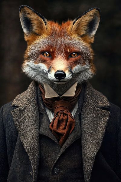 Fuchs im altmodischen Anzug von Imagine