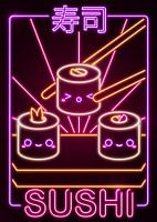 Neon Kawaii Sushi