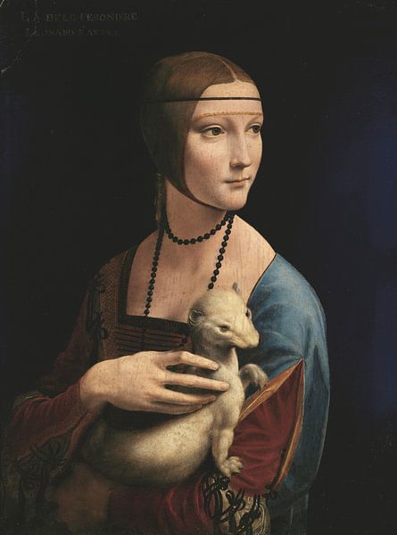 Dame mit Hermelin, Leonardo da Vinci von Meisterhafte Meister