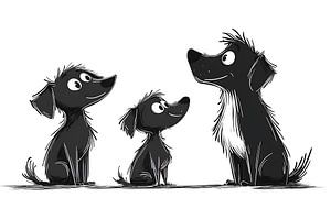 drei disney-hunde